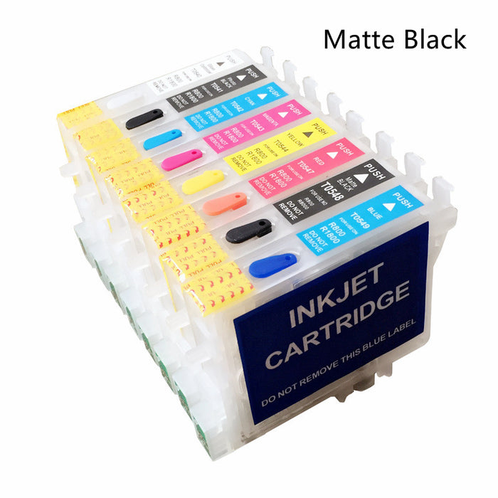 The printer is refilling the ink cartridges