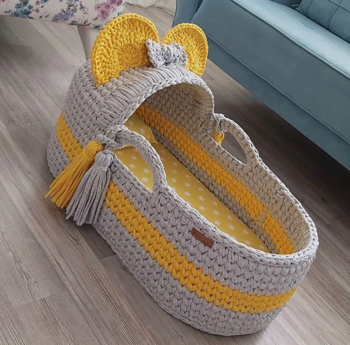 Babybett gewebtes Material Paket fertiges Produkt